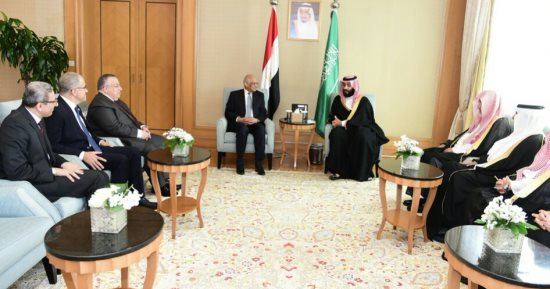 السويدى: ناقشنا أطر التعاون بين البرلمان والمملكة فى لقاء ولى العهد السعودى