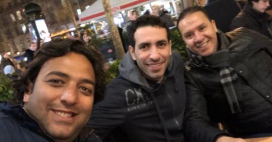 ميدو ينشر صورته مع أبو تريكة ونبيل معلول فى باريس.. ويعلق: مع الصديقين