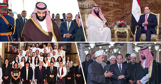 30 صورة × 3 أيام لزيارة تاريخية للأمير محمد بن سلمان ولى العهد السعودى.. تأسيس صندوق استثمارى مصرى سعودى بقيمة ١٦ مليار دولار.. التنسيق حول أكبر مشروع اقتصادى فى الشرق الأوسط..  تبادل بعثات الأعمال بين الدولتين