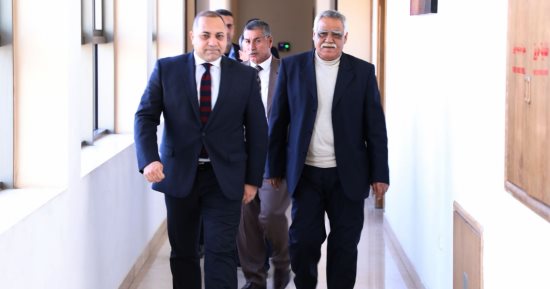 الوفد المصرى يلتقى عضو المكتب السياسى للجبهة الديمقراطية بقطاع غزة