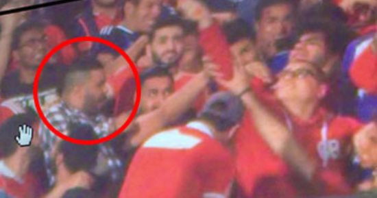 فيديو وصور.. قيادى بـ"6 أبريل" وراء أحداث الشغب فى مباراة الأهلى