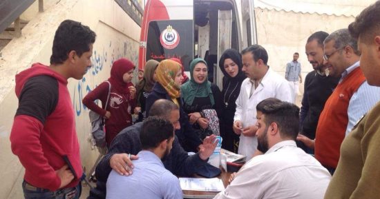 جامعة السادات تطلق أسبوع التبرع بالدم لدعم العملية سيناء 2018