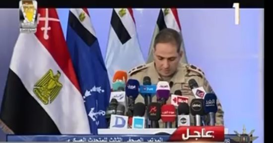المتحدث العسكرى يناشد الإعلام عدم نشر معلومات مغلوطة عن العملية سيناء 2018