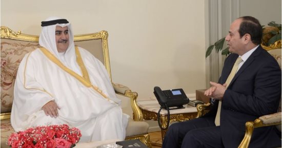 وزير خارجية البحرين: نقلت رسالة من الملك حمد بن عيسى إلى الرئيس السيسى