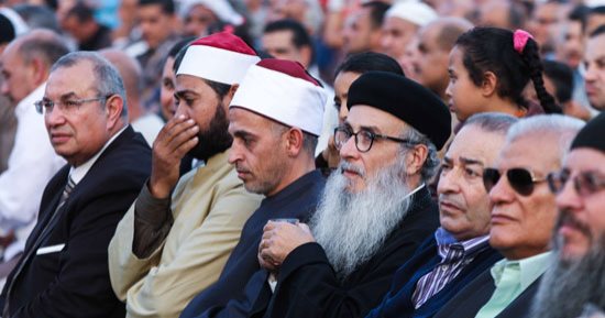 قس بمؤتمر دعم الرئيس: ندعم السيسي و"ادخلوا مصر إن شاء الله أمنين"