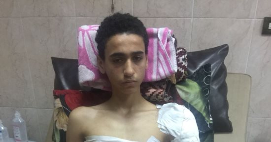 صور.. تفاصيل محاولة قتل طالب بعد خروجه من سنتر الدروس الخصوصية