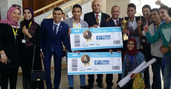 طلاب الجيزة يحصدون العديد من الجوائز فى مسابقة العلوم والهندسة
