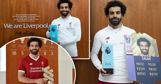 فبراير السعيد يمنح محمد صلاح 3 جوائز فردية قبل كلاسيكو مانشستر يونايتد.. الفرعون يحصد جائزة "لاعب الشهر" من البريميرليج ورابطة اللاعبين المحترفين وليفربول فى 5 أيام.. وهداف "الريدز" يعادل إنجاز هارى كين