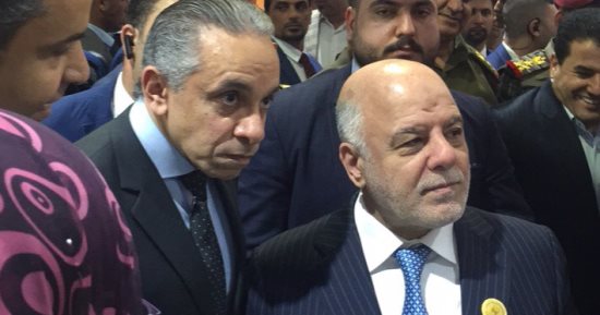 العبادى يفتتح الجناح المصرى بمعرض بغداد للأمن.. ويؤكد: تجربة مصر رائدة
