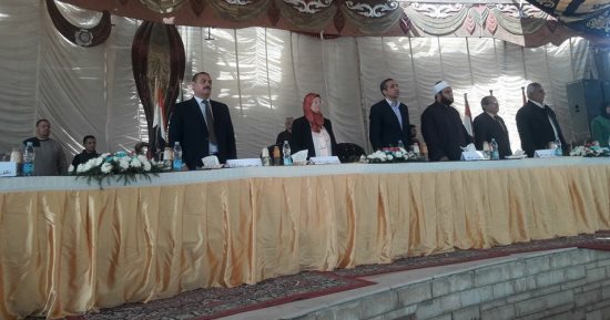 صور.. مؤسسات المجتمع المدنى بالفيوم تنظم مؤتمرًا جماهيريًا لدعم السيسي