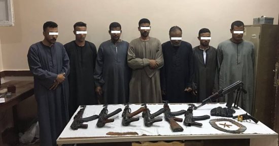 ضبط 8 قطع سلاح وهارب من أحكام بالمؤبد فى حملة أمنية بأسيوط 