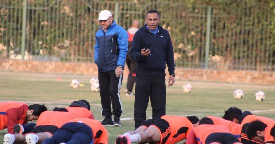 صور.. يوسف وعقيلة يجتمعان بـ"مسعد" المقاصة استعدادا لمواجهة الطلائع