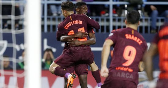 فيديو.. برشلونة يغرد فى صدارة الدورى الإسبانى بثنائية أمام مالاجا