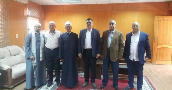 صور .. عضو المجلس الأعلى للشئون الإسلامية يصل جامعة جنوب الوادى بالأقصر 