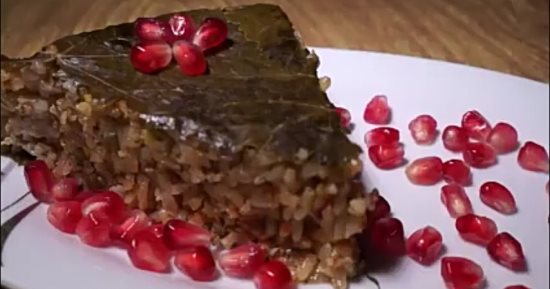 طريقة عمل كيكة ورق العنب