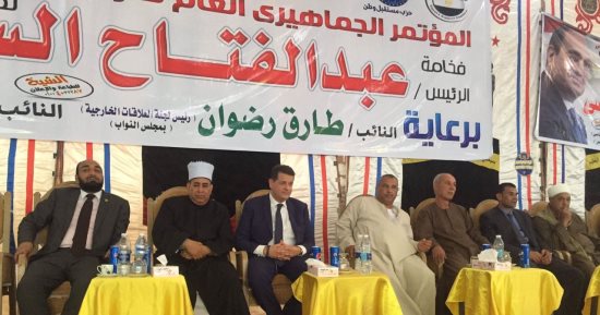 "من أجل مصر" تنظم مؤتمرا حاشدا بمركز دار السلام بسوهاج لتأييد السيسى