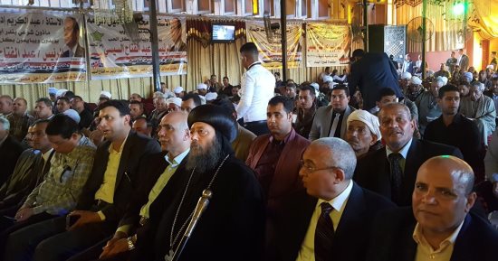 صور.. بدء مؤتمر مدينة أبنوب لدعم الرئيس السيسى