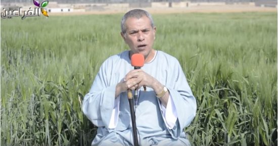 فيديو.. أول ظهور لتوفيق عكاشة عبر "يوتيوب" بـ"لوجو" قناة الفراعين