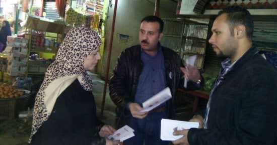 المصريين الأحرار ينظم حملة طرق أبواب بعين شمس للتوعية بأهمية الانتخابات