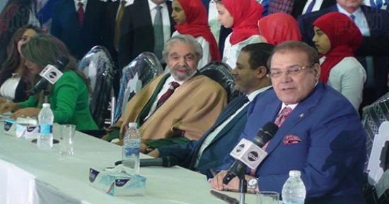 فيديو وصور.. انطلاق مؤتمر "أنت الأمل" لدعم السيسى فى دمياط بحضور حسن راتب