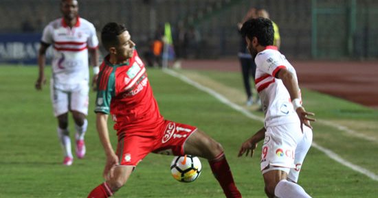 صور.. الزمالك يتقدم على الرجاء بهدف مدبولى بعد 15 دقيقة