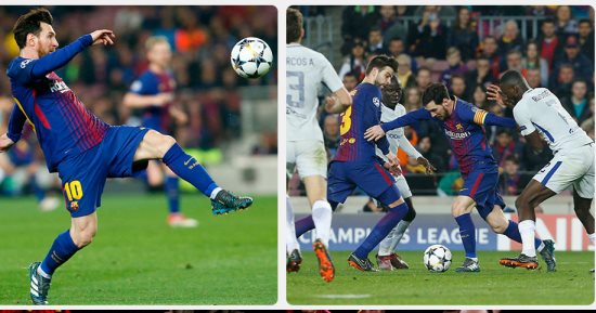 ميسى يبهر العالم ويقود برشلونة لربع نهائى دورى الأبطال