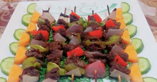 طريقة عمل شيش طاووق لحم