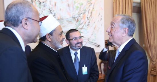 رئيس البرتغال للإمام الأكبر: عقلاء العالم يعولون كثيرًا على الأزهر فى نشر السلام