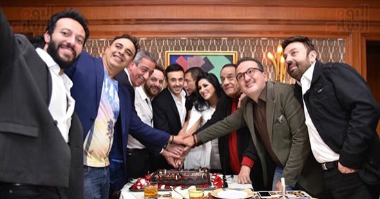 صابر الرباعى يحتفل بعيد ميلاده بحضور نجوم الغناء والمشاهير