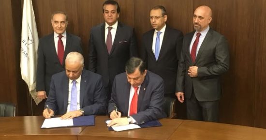 وزير التعليم العالى يشهد مراسم التعاون بين جامعتى الإسكندرية وبيروت