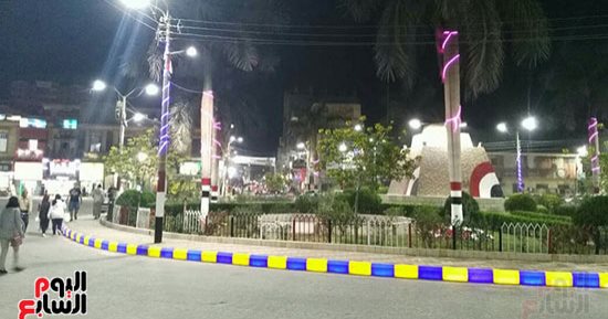 صور.. ميادين بنى سويف تتجمل احتفالا بالعيد القومى