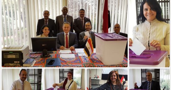 صور.. "ثلج.. برد.. حر".. وطنية المصريين بالخارج تتغلب على تحديات الطقس.. طيور مصر المهاجرة تحرص على التصويت بانتخابات الرئاسة فى درجات حرارة أقل من 18 تحت الصفر بموسكو وتتجاوز الـ 38 درجة فى الخرطوم