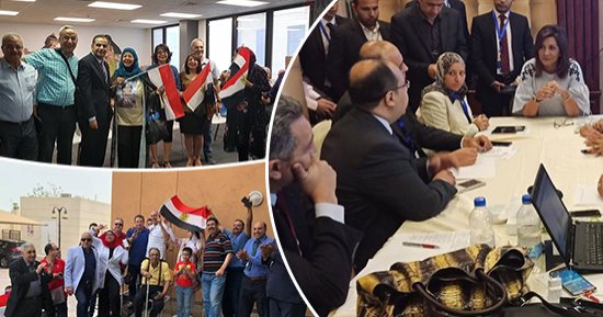 صور.. "اليوم السابع" يتابع "العرس الانتخابى" بالخارج من غرفة عمليات وزارة الهجرة.. نبيلة مكرم: طوابير الناخبين أفضل رد على الإعلام الغربى.. والتصويت فى قطر يخضع لمراجعة دقيقة.. وتكشف: لم نتلق أى شكاوى حتى الآن