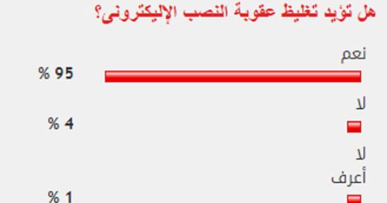 %95 من القراء يؤيدون تغليظ عقوبة المتورطين فى جرائم النصب الإلكترونى