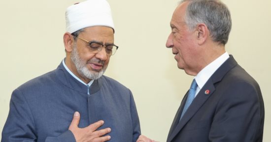 الرئيس البرتغالي: شيخ الأزهر قائد ديني عظيم يدعو دائمًا للتسامح والسلام