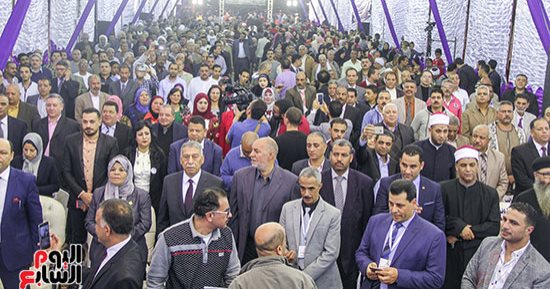 عائلات قرية سنبو بزفتى تنظم مؤتمرا لدعم الرئيس السيسي بالغربية