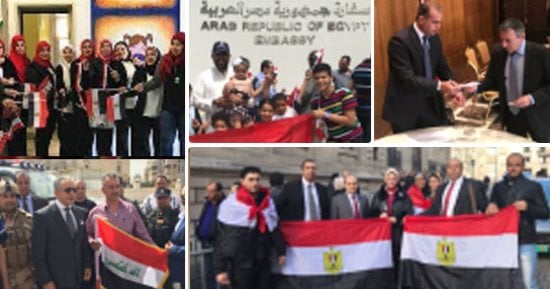 سفراء مصر يروون ملحمة المصريين بالخارج بانتخابات الرئاسة..سفيرنا بالجزائر: سوء المناخ والأمطار لم تمنع كثافة المشاركة..سفيرنا بالأردن: أبناء الجالية صوتوا بفرح وسعادة.. والسفير بعمان:الإقبال مفاجأة للجميع