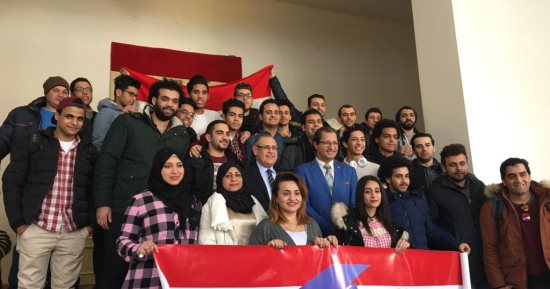 فيديو.. طلاب مصريون بروسيا يقطعون 1200 كيلو للإدلاء بأصواتهم فى الانتخابات