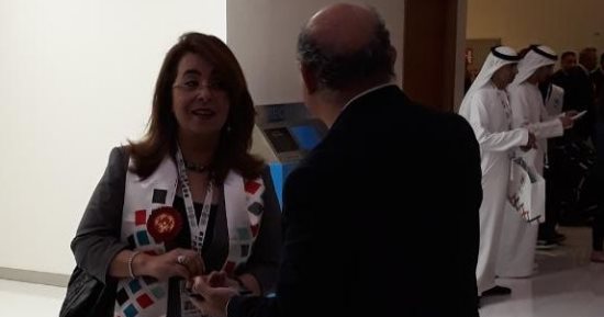 غادة والى تحضر افتتاح دورة الألعاب الإقليمية للأولمبياد الخاص بأبو ظبى