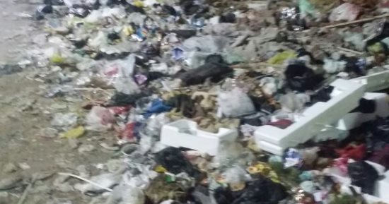 شكوى من انتشار القمامة بجوار محطة مترو عزبة النخل