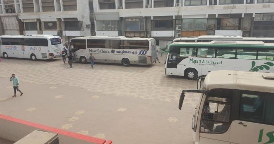 صور.. أتوبيسات الزمالك تتحرك لاستاد السلام لحضور الأعضاء مباراة ديتشا