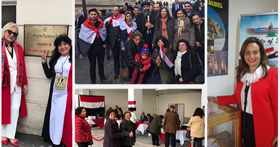 الله عليكى يا بهية.. 30 صورة ترصد مشاركة "النص الحلو" فى طوابير انتخابات الرئاسة المصرية.. حضور لافت فى أوروبا ومميز فى دول الخليج لتجديد العهد مع دولة 30 يونيو.. وسيدة تخرج من المستشفى بعد الولادة للتصويت