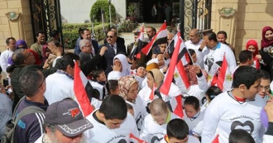 صور .. تعليم المنوفية تنظم ماراثون لطلاب التربية الفكرية 