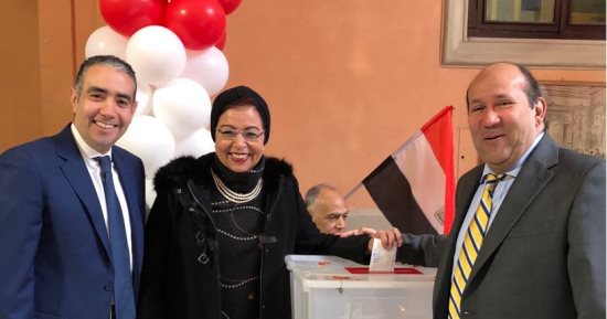 صور.. توافد أبناء الجالية المصرية فى روما للتصويت فى انتخابات الرئاسة