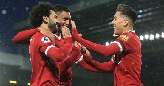 كيف احتفل نجوم ليفربول بتألق محمد صلاح أمام واتفورد.. فيديو وصور