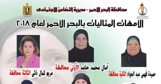 بالأسماء .. تعرف على الأمهات المثاليات بمحافظة البحر الأحمر لعام 2018