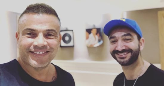 عمرو دياب يتعاون مع نادر حمدى فى ألبومه الجديد 