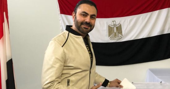 صور.. محمد كريم يشارك فى الانتخابات الرئاسية خلال تواجده فى أمريكا