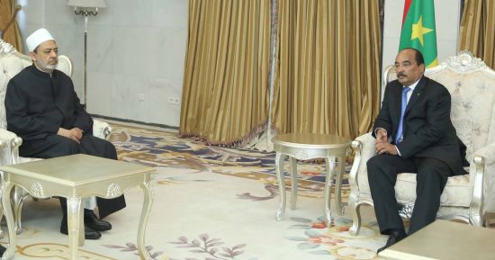 الرئيس الموريتانى يشيد بجهود الأزهر فى مواجهة الأفكار المتطرفة