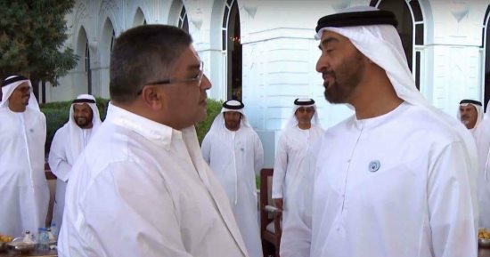 محمد بن زايد يستقبل أيمن عبد الوهاب ورئيس الأولمبياد الخاص الدولى 